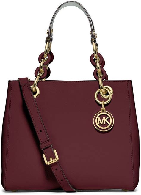 michael kors purse cindy|Michael Kors burgundy handbags.